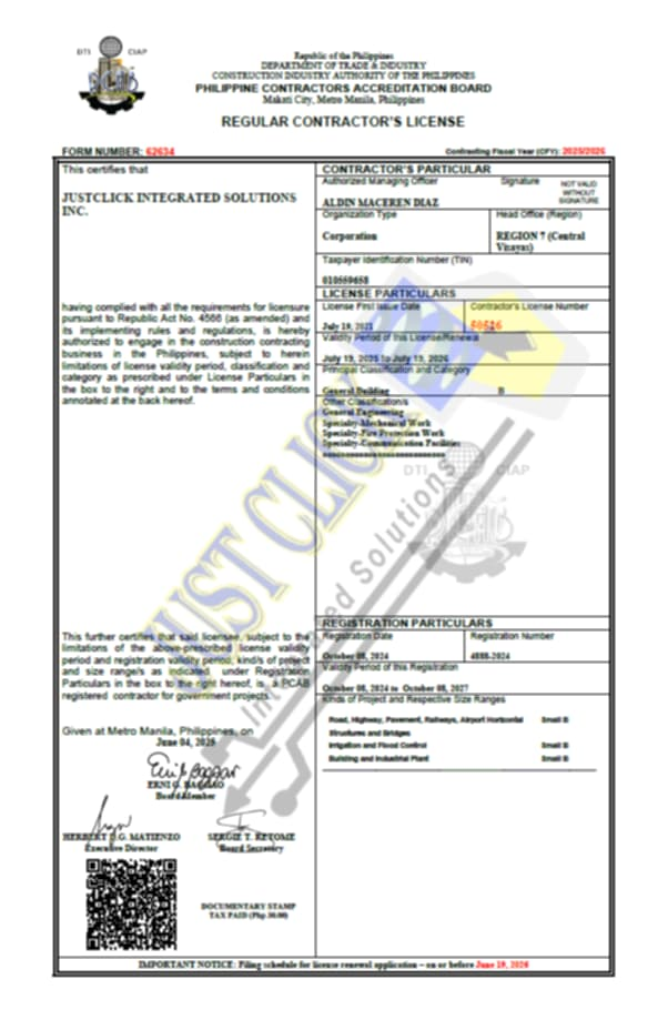 Professional License